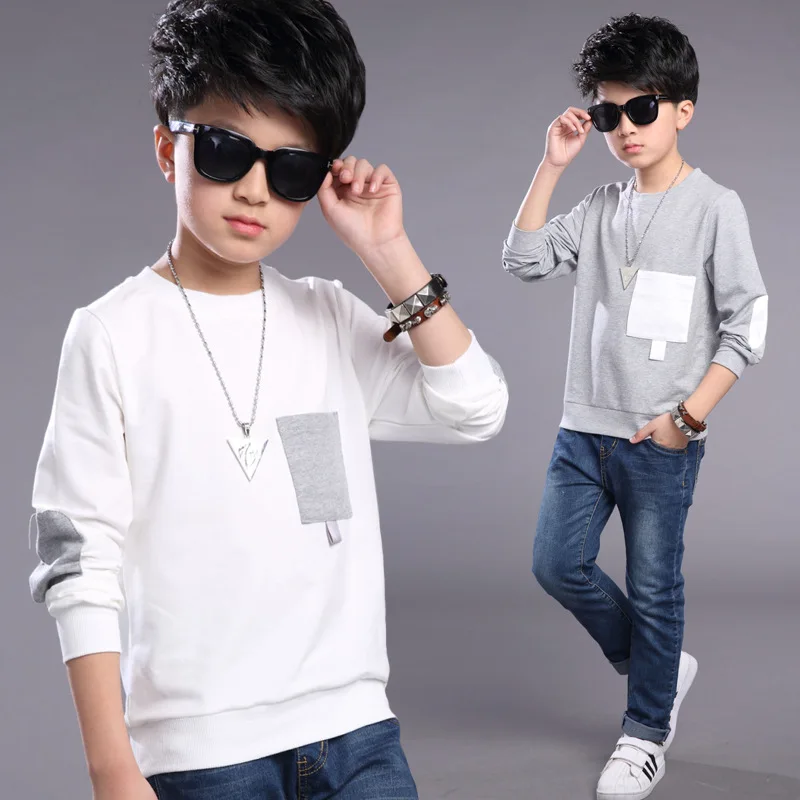 2019 New Spring Autumn Children Boys T-shirt Long Sleeve Cotton Kids Boys Tops And Tees High Quality Teenage Boy Clothing Shirts
2019 New Spring Autumn Children Boys T-shirt Long Sleeve Cotton Kids Boys Tops And Tees High Quality Teenage Boy Clothing Shirts