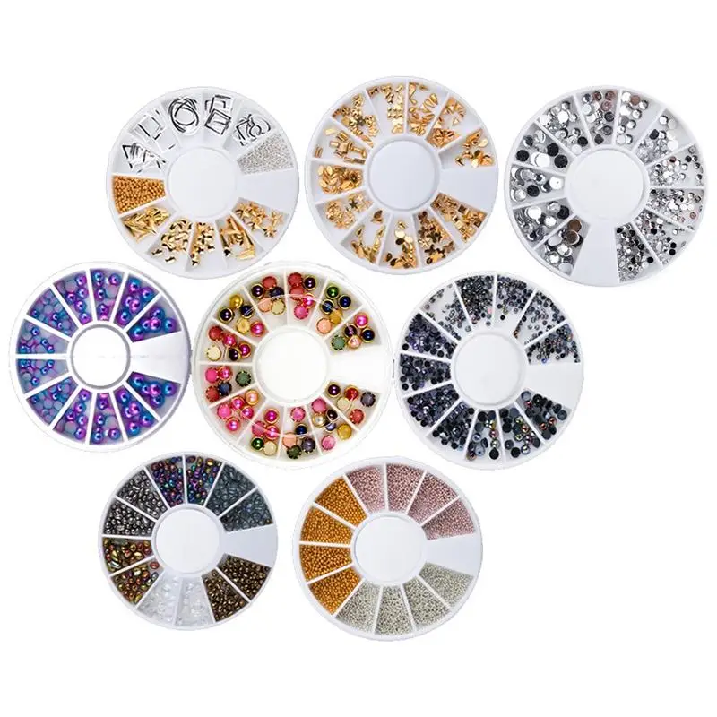Nail Art Jewelry 12 Grid Disc Hollow Alloy Color Gravel Rivet Rhinestone Magic Color Pearl Mixed
Nail Art Jewelry 12 Grid Disc Hollow Alloy Color Gravel Rivet Rhinestone Magic Color Pearl Mixed