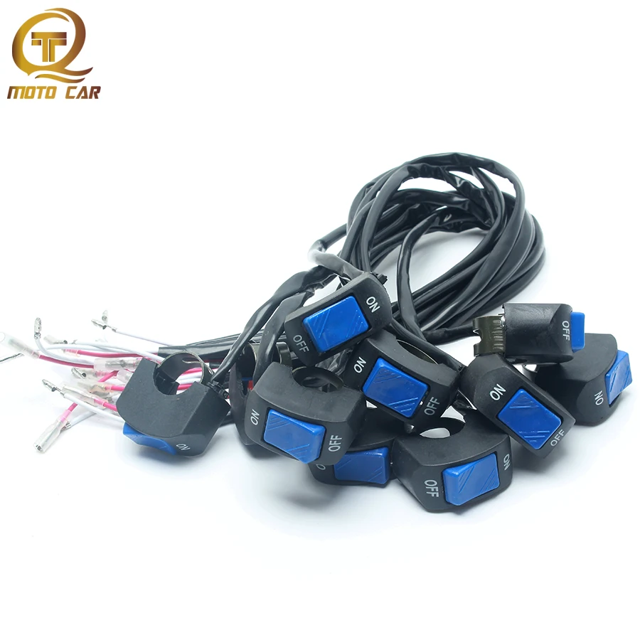 10pcs Universal Power Break Switch Button Waterproof Lamp Light Switch OFF/ON Refit Motorcycle Hand Grip Electrical Bule Switch
10pcs Universal Power Break Switch Button Waterproof Lamp Light Switch OFF/ON Refit Motorcycle Hand Grip Electrical Bule Switch