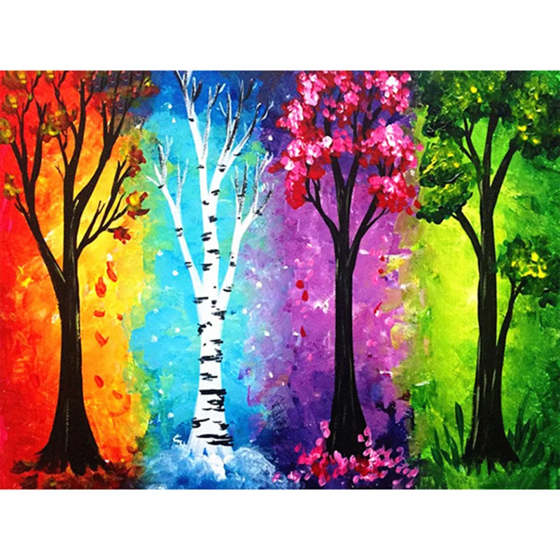 New 5D DIY Diamond Painting Season Tree Fantasy landscape Diamond Mosaic Resin Drill Diamond Embroidery Beadwork WG1040
New 5D DIY Diamond Painting Season Tree Fantasy landscape Diamond Mosaic Resin Drill Diamond Embroidery Beadwork WG1040
