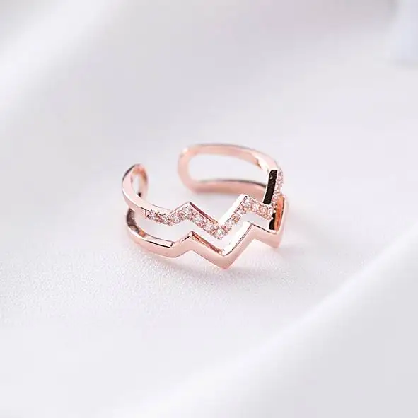 MENGJIQIAO 2018 New Korean Women Fashion Double Wave Open Ring Shiny Cubic Zirconia Micro Paved Finger Rings Wedding Jewelry
MENGJIQIAO 2018 New Korean Women Fashion Double Wave Open Ring Shiny Cubic Zirconia Micro Paved Finger Rings Wedding Jewelry