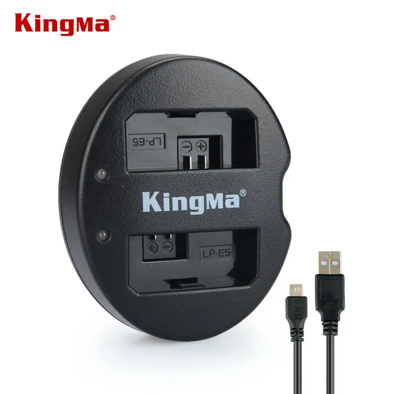 KingMa BM015-LPE5 LP-E5 USB Dual Channel Charger For Canon EOS 500D/450D/Kiss X3/Kiss F/Rebel Xsi/Rebel T1i/1000D
KingMa BM015-LPE5 LP-E5 USB Dual Channel Charger For Canon EOS 500D/450D/Kiss X3/Kiss F/Rebel Xsi/Rebel T1i/1000D