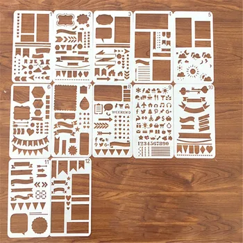 12/20pcs Bullet Journal Stencil Plastic Planner DIY Drawing Template Diary Craft Painting Template Scrpbooking Sticker Xmas Gift
12/20pcs Bullet Journal Stencil Plastic Planner DIY Drawing Template Diary Craft Painting Template Scrpbooking Sticker Xmas Gift