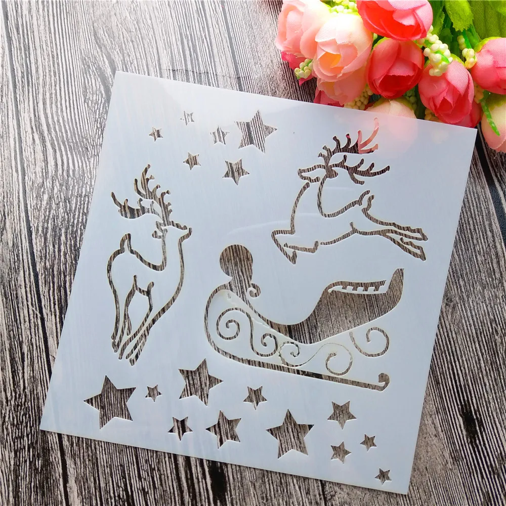 Scrapbooking tool card DIY album masking spray painted template drawing cake stencils laser cut templates Christmas deer ST05
Scrapbooking tool card DIY album masking spray painted template drawing cake stencils laser cut templates Christmas deer ST05