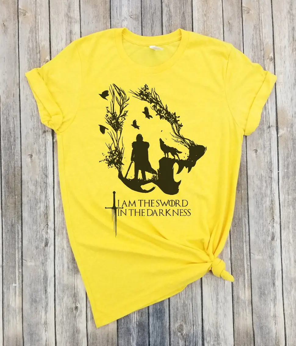 I am the Sword in the Darkness Tee Game of Thrones T-Shirts Khaleesi Mother of Dragons Tee House Stark women tshirt
I am the Sword in the Darkness Tee Game of Thrones T-Shirts Khaleesi Mother of Dragons Tee House Stark women tshirt
