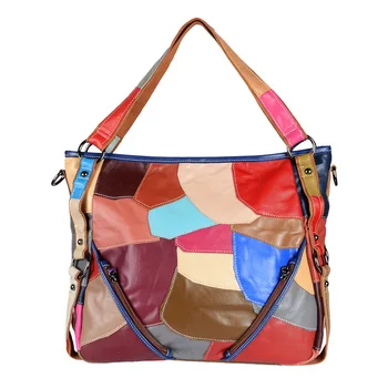 Patchwork Genuine Leather Women Handbag Big Capactity Tote Casual Retro Stitching Messenger Bag Cowhide Splice Shoulder Bag
Patchwork Genuine Leather Women Handbag Big Capactity Tote Casual Retro Stitching Messenger Bag Cowhide Splice Shoulder Bag