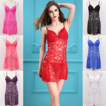 Sexy Ladies Lace Sleepwear Dress 2018 New Summer Women Sleeveless Floral Lace Perspective Babydoll Underwear Night Dress
Sexy Ladies Lace Sleepwear Dress 2018 New Summer Women Sleeveless Floral Lace Perspective Babydoll Underwear Night Dress
