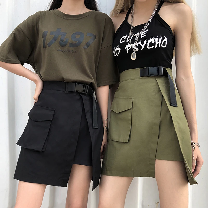 Exclusive High Street Skirt Women 2019 Summer High Waist Pocket Tooling Skirt Fashion Vintage Split Thin Skirt A-Line Skirt
Exclusive High Street Skirt Women 2019 Summer High Waist Pocket Tooling Skirt Fashion Vintage Split Thin Skirt A-Line Skirt