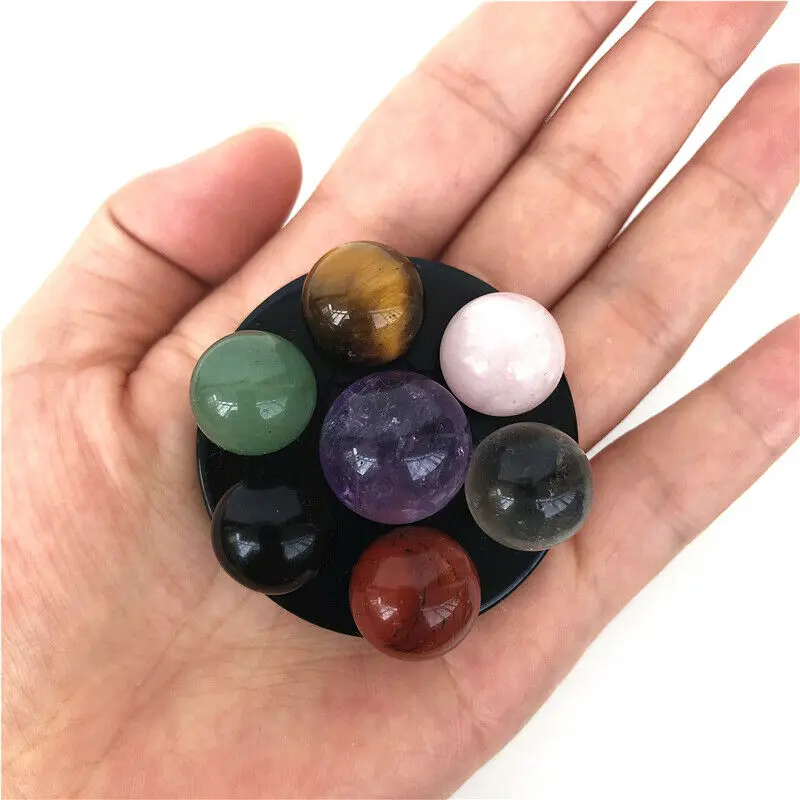 1 Set Natural Mixed Crystal Balls Quartz Seven Star Array Gemstone Point Seven Star Chakra Stand Reiki Healing
1 Set Natural Mixed Crystal Balls Quartz Seven Star Array Gemstone Point Seven Star Chakra Stand Reiki Healing