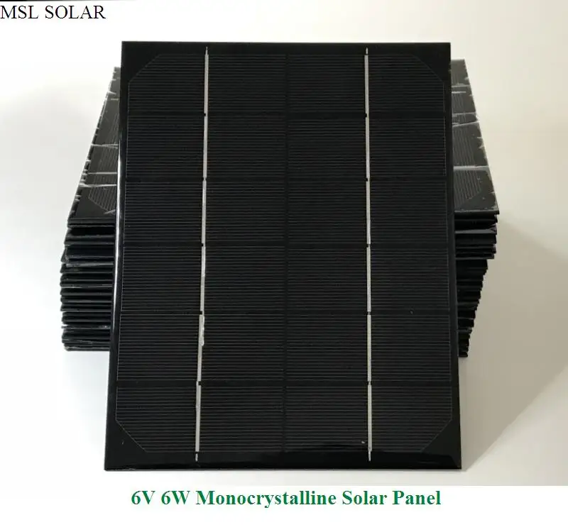 ALLMEJORES Solar panel 6W 6V Monocrystalline 1A Photovoltaic cell for DIY power supply charger.give USB +diodes free. | Электроника