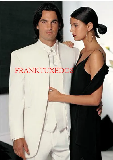 2017 Customize Tailored Groom White Stand collar Tuxedos Best Man Groomsmen Prom Suits Men Wedding Suits(Jacket+Pants+vest+Tie)
2017 Customize Tailored Groom White Stand collar Tuxedos Best Man Groomsmen Prom Suits Men Wedding Suits(Jacket+Pants+vest+Tie)