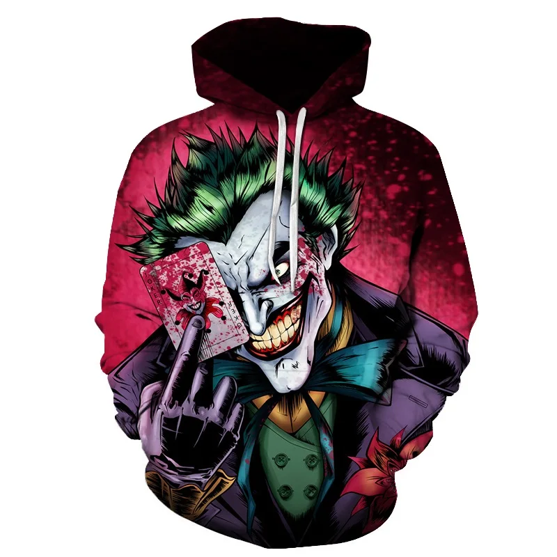 Joker Poker Men Hoodies Sweatshirts 3D Printed Funny Hip HOP Hoodies Novelty Streetwear Hooded Autumn Jackets Mlae Tracksuits
Joker Poker Men Hoodies Sweatshirts 3D Printed Funny Hip HOP Hoodies Novelty Streetwear Hooded Autumn Jackets Mlae Tracksuits