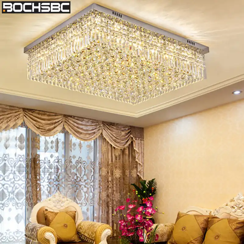 Bochsbc K9 Crystal Chandelier Ceiling Hanging Lamp Lighting