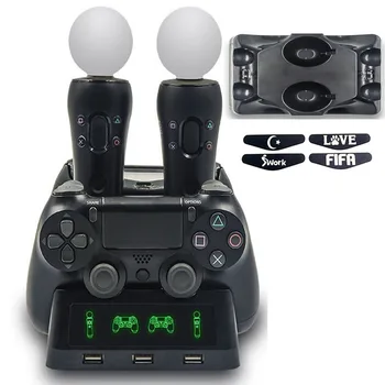 For Playstation 4 PS4 Move Controller PS4 Slim Pro Gamepad Game Charging Dock Station Stand Holder Storage Fast Charge 3 USB LED
For Playstation 4 PS4 Move Controller PS4 Slim Pro Gamepad Game Charging Dock Station Stand Holder Storage Fast Charge 3 USB LED