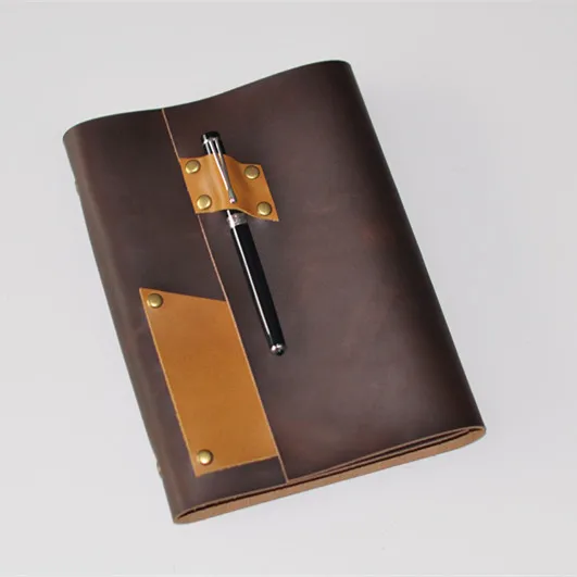 Loose-leaf Leather Business Diary Travel Journal Leather A5 European Retro Leather Notebook
Loose-leaf Leather Business Diary Travel Journal Leather A5 European Retro Leather Notebook