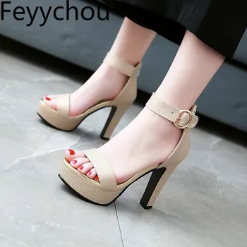 Women Sandals Beach Shoes Super High Heel Pu Buckle Zip Peep Toe Platform 2018 New Sexy Fashion Wedding Dress Purple Size 34-43
Women Sandals Beach Shoes Super High Heel Pu Buckle Zip Peep Toe Platform 2018 New Sexy Fashion Wedding Dress Purple Size 34-43