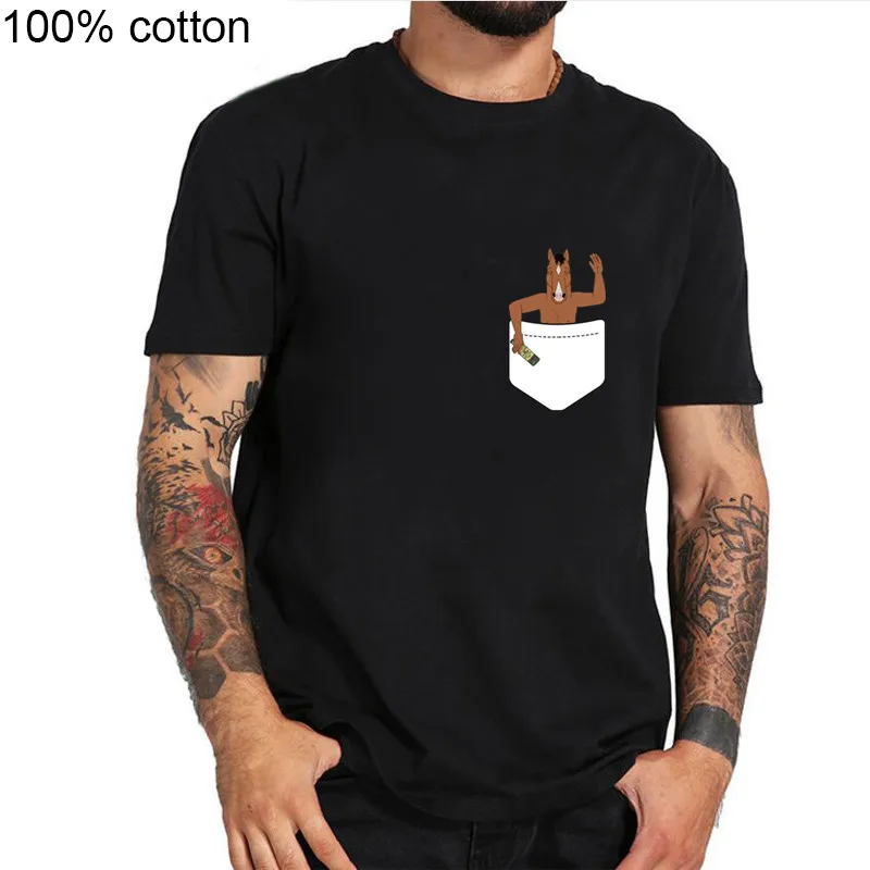 2019 Hiphop designer man Clothing Cartoon Bojack Horseman T shirt men Pocket Bojack T-Shirts homme family party tee shirt hombre
2019 Hiphop designer man Clothing Cartoon Bojack Horseman T shirt men Pocket Bojack T-Shirts homme family party tee shirt hombre