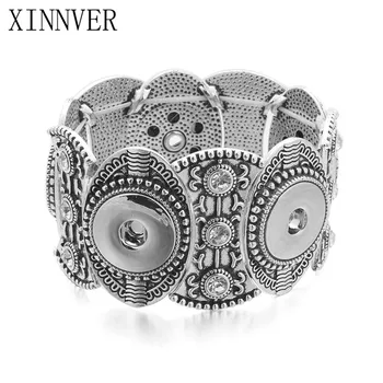 Antique Silver Color Vintage Punk Snap Bracelet&Bangles fit 18mm Snap Buttons Crystal Bracelets Elastic Snap Jewelry for Women
Antique Silver Color Vintage Punk Snap Bracelet&Bangles fit 18mm Snap Buttons Crystal Bracelets Elastic Snap Jewelry for Women
