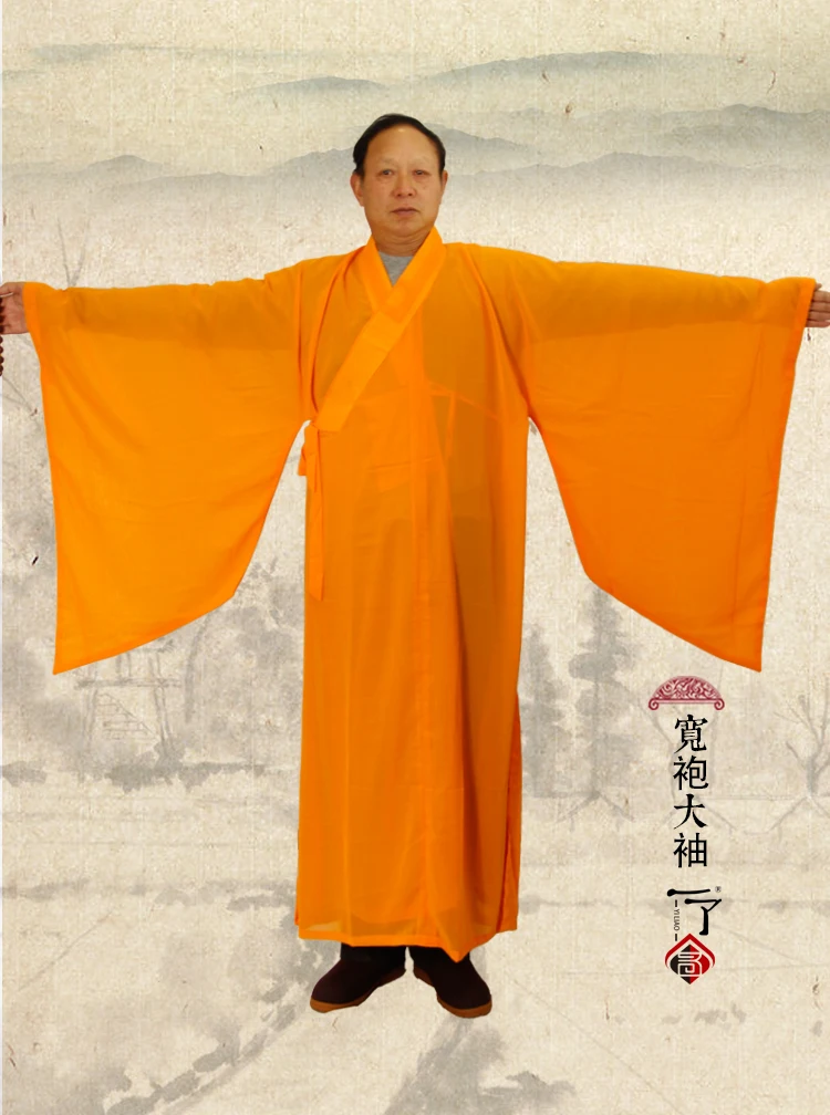 2021 Zen Buddhist Robe Lay Monk Meditation Gown Monk Training Uniform