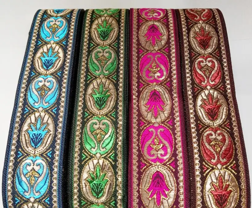 Jacquard trim ribbon DIY cord 33mm wide 2 Yards Vintage rose decorative webbing accessories Ribbon Trim
Jacquard trim ribbon DIY cord 33mm wide 2 Yards Vintage rose decorative webbing accessories Ribbon Trim