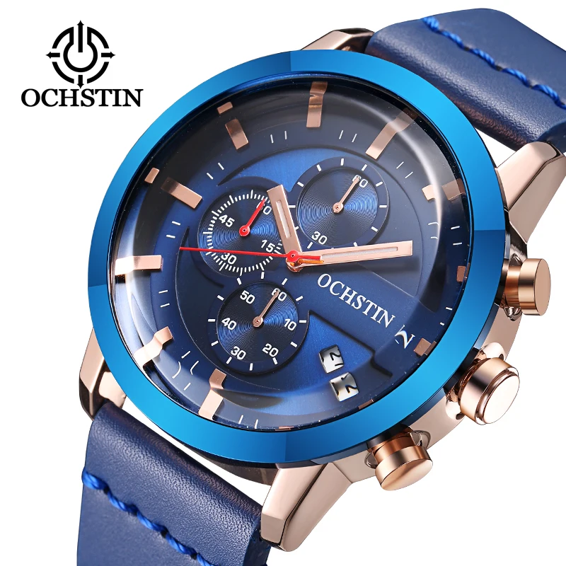 OCHSTIN Luxury Brand Men Leather Sports Watches Men's Army Military Watch Male Date Quartz Waterproof Clock Relogio Masculino
OCHSTIN Luxury Brand Men Leather Sports Watches Men's Army Military Watch Male Date Quartz Waterproof Clock Relogio Masculino