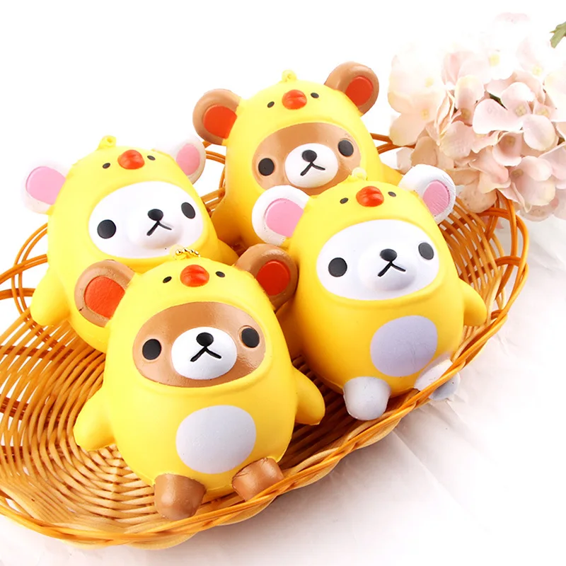 

9.5cm Squishy Cute Bear Jumbo Slow Rising Squeeze Toy Collection Cure Gift For Children Adults Relieves Stress Anxiety