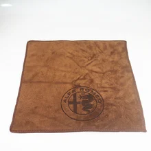 30*30 cm etiqueta do carro lavagem toalha de microfibra limpeza carro para alfa romeo 159 147 156 giulietta 147 159 mito(China)