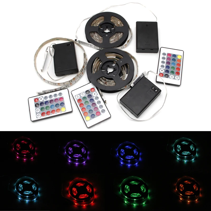 1PC 3 Modes 4.5V 0.5/1/2M RGB Waterproof LED Flexible Strip Light 5050 Navidad Decoraciones Para El Hogar
1PC 3 Modes 4.5V 0.5/1/2M RGB Waterproof LED Flexible Strip Light 5050 Navidad Decoraciones Para El Hogar
