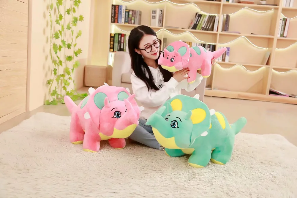 pink triceratops toy