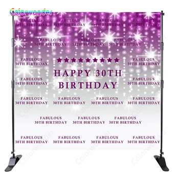 Colorwonder Photography Background Purple Spotlights with White Twinkle Stars and Dots 7x5ft Backdrop for Thirty Birthday Decor
Colorwonder Photography Background Purple Spotlights with White Twinkle Stars and Dots 7x5ft Backdrop for Thirty Birthday Decor