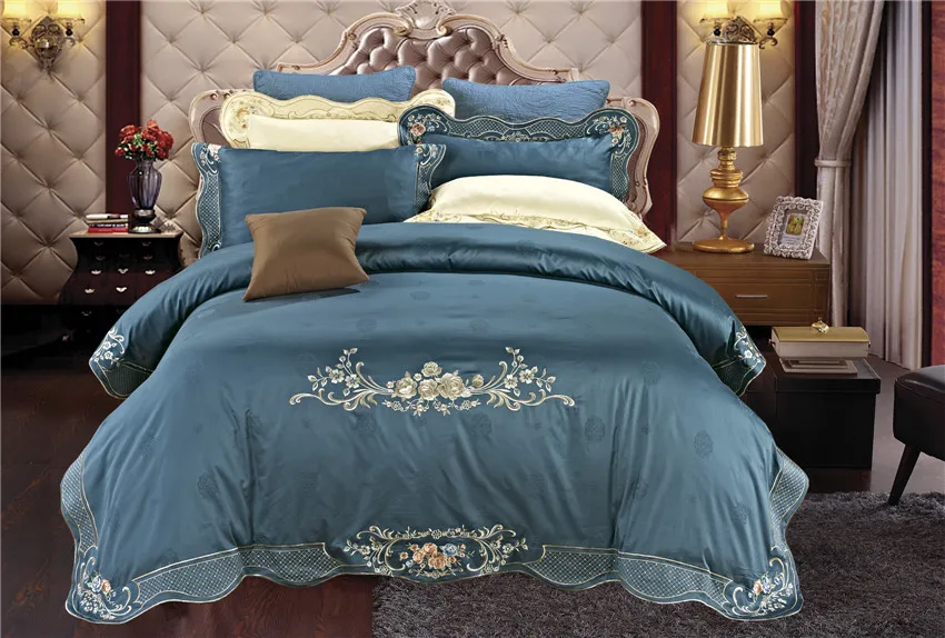 Green Luxury Egyptian Cotton Duvet Cover Bed Sheet set Bedding Set Queen King size Oriental Embroidery Bedding sets 40
Green Luxury Egyptian Cotton Duvet Cover Bed Sheet set Bedding Set Queen King size Oriental Embroidery Bedding sets 40