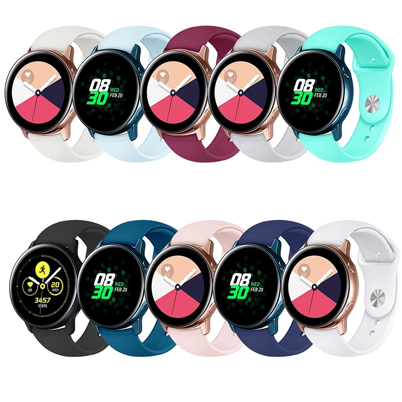 MJeess Silicone Watch Strap for Samsung Galaxy Watch Active Band Galaxy 42mm Strap Classic S2 Sport 20mm Quick Release Watchband
MJeess Silicone Watch Strap for Samsung Galaxy Watch Active Band Galaxy 42mm Strap Classic S2 Sport 20mm Quick Release Watchband