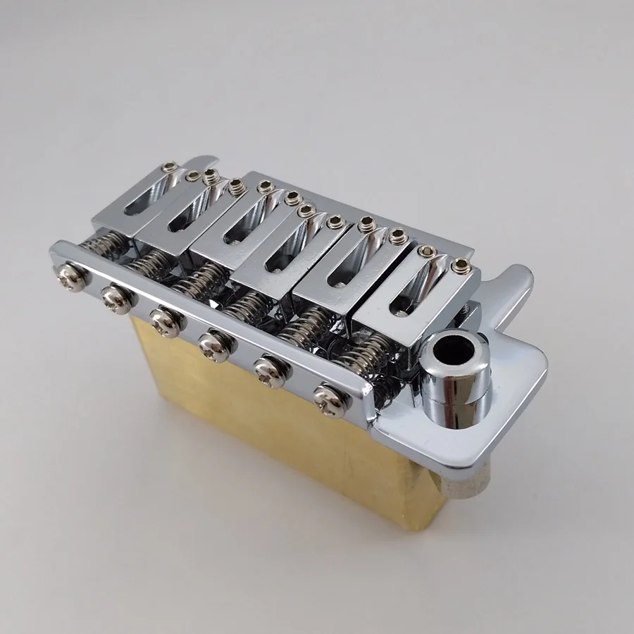 Guitar Tremolo Bridge Brass Block 510 series 2 post point Chrome Finish push in arm for strato and suhr guitar Made In Korea
Guitar Tremolo Bridge Brass Block 510 series 2 post point Chrome Finish push in arm for strato and suhr guitar Made In Korea