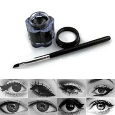 Pro Black Strong Waterproof Eye Liner Eyeliner Gel Makeup Cream Cosmetic + Brush E1153
Pro Black Strong Waterproof Eye Liner Eyeliner Gel Makeup Cream Cosmetic + Brush E1153