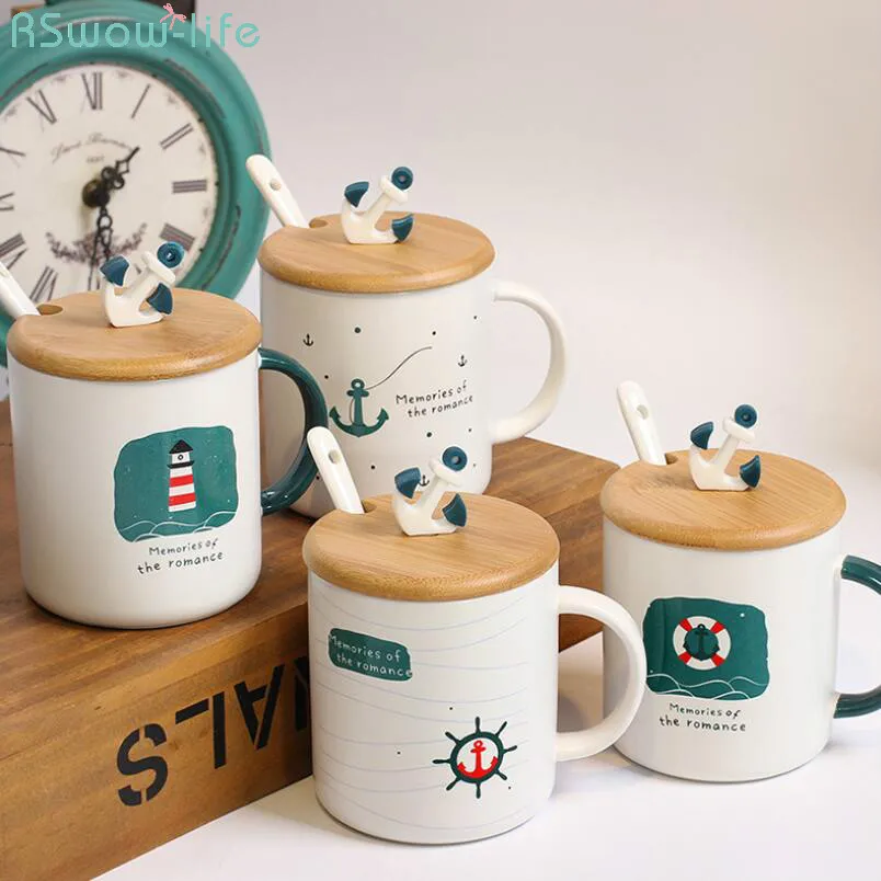 3D Nautical with Lid with Spoon Cup Mediterranean Creative Mug Coffee Milk Student Ceramic Cup Creative Gift
3D Nautical with Lid with Spoon Cup Mediterranean Creative Mug Coffee Milk Student Ceramic Cup Creative Gift