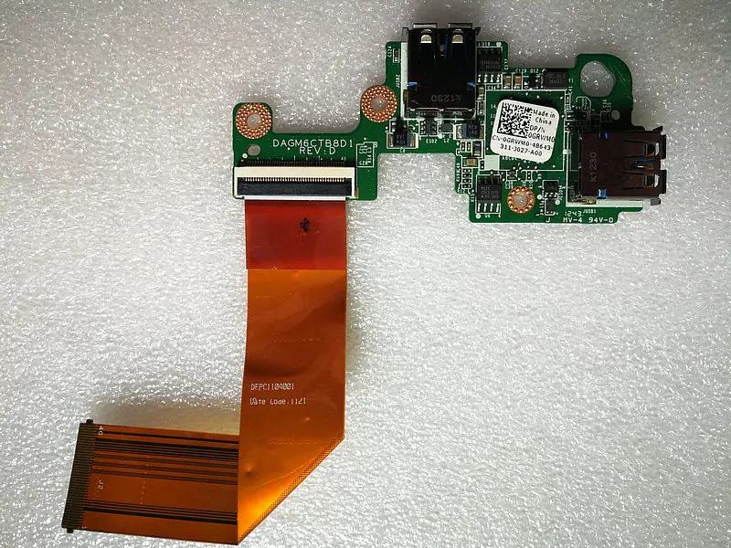 original for DELL XPS 15 L501X L502X usb board DAGM6CTB8D1 CN-0GRWM0 0GRWM0 GRWM0 DEPC1104001
original for DELL XPS 15 L501X L502X usb board DAGM6CTB8D1 CN-0GRWM0 0GRWM0 GRWM0 DEPC1104001