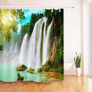 Mountain Beautiful Waterfall Scenery Bathroom Shower Curtain Liner Waterproof
Mountain Beautiful Waterfall Scenery Bathroom Shower Curtain Liner Waterproof