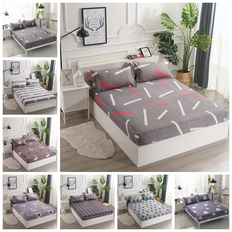 2019 New Fitted Sheet 1pcs Polyester Nordic Simple Print Mattress Cover Four Corners With Elastic Band Bed Sheet King Queen Size
2019 New Fitted Sheet 1pcs Polyester Nordic Simple Print Mattress Cover Four Corners With Elastic Band Bed Sheet King Queen Size
