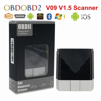 2018 New V09 ELM327 V1.5 OBD2 Diagnostic Scanner V09 Bluetooth ELM 327 1.5 Auto Code Reader Support OBDII OBD II Protocols Car
2018 New V09 ELM327 V1.5 OBD2 Diagnostic Scanner V09 Bluetooth ELM 327 1.5 Auto Code Reader Support OBDII OBD II Protocols Car