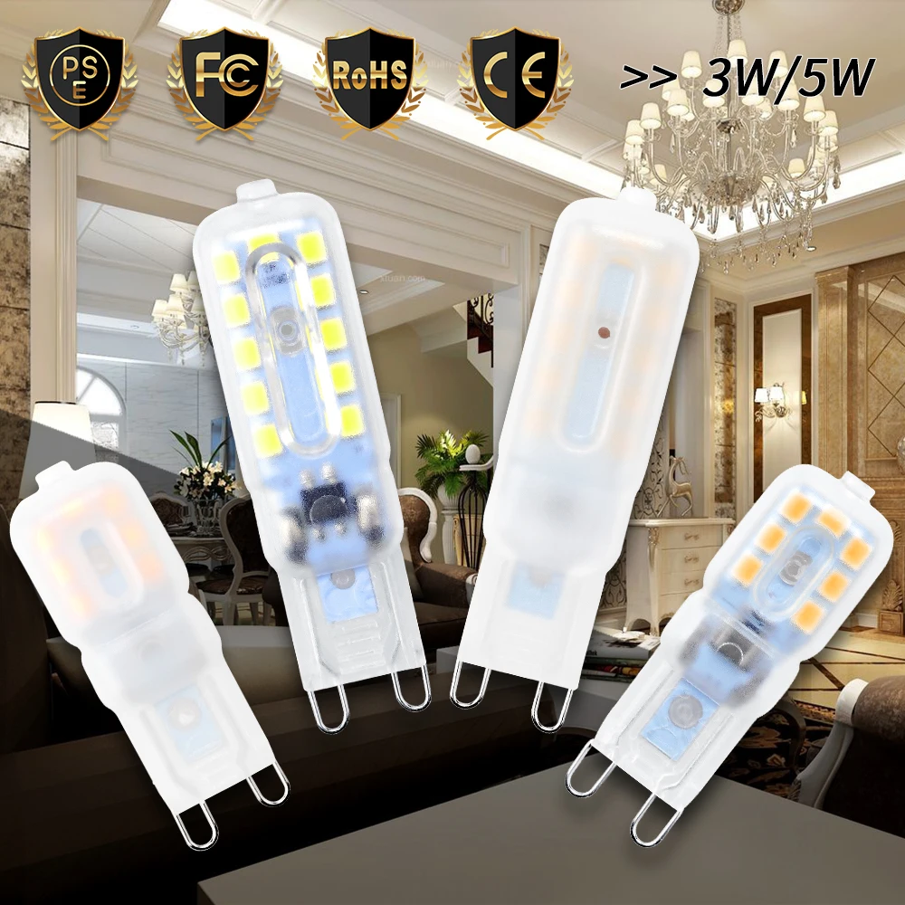 Mini LED Bulbs G9 220V Corn Bulb LED Lamp 3W Lampara g9 LED Light 5W Chandelier Candle Light 2835 Ampoule Replace Halogen Lamp
Mini LED Bulbs G9 220V Corn Bulb LED Lamp 3W Lampara g9 LED Light 5W Chandelier Candle Light 2835 Ampoule Replace Halogen Lamp
