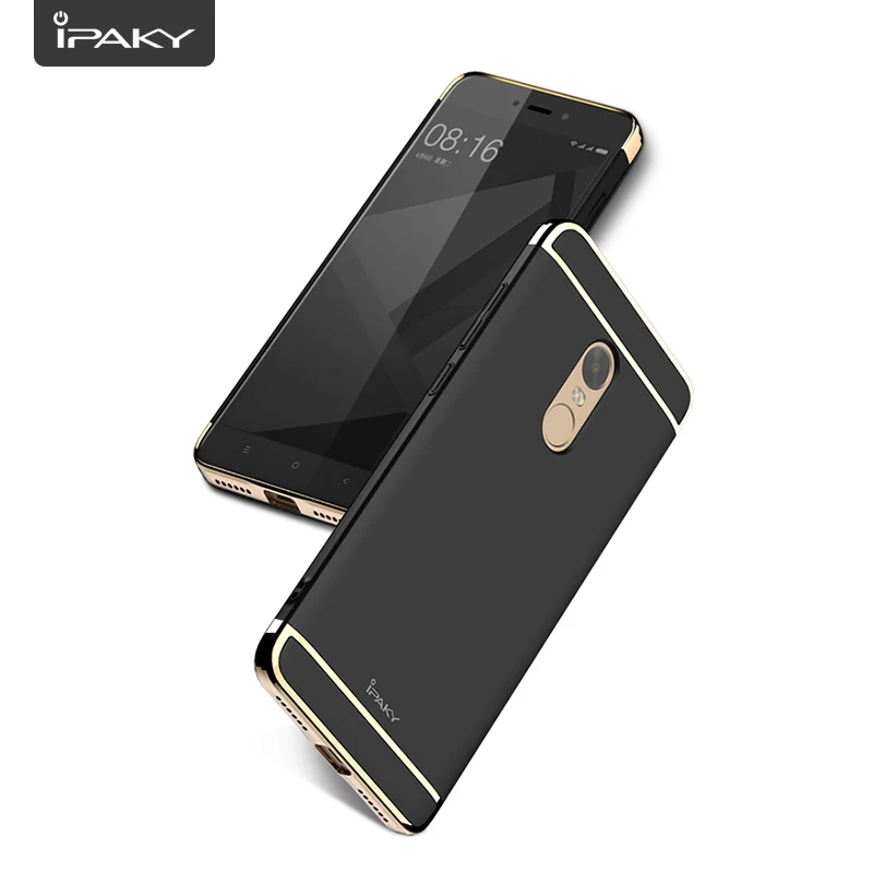 

IPAKY Luxury Phone Case Bumper PC Cover On For Xiaomi Redmi Note 4 X 4X Note4 Note4X Pro Prime 2/3/4 16/32/64 GB Xiomi Cases