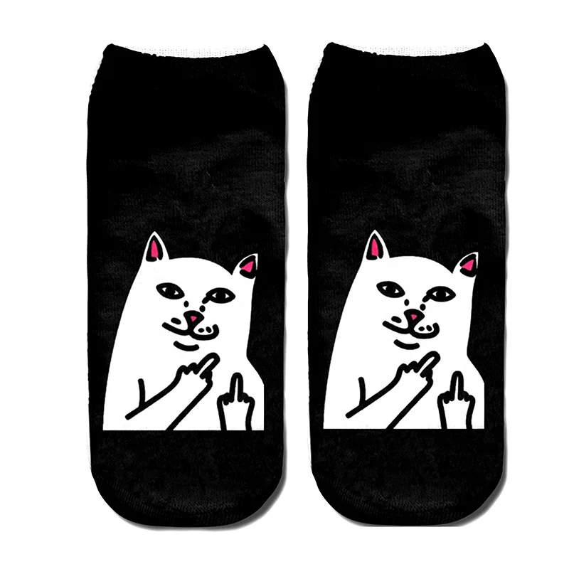 Unisex 3D Cat Alien Printed Hip Pop Boat Short Socks Streetwear Style Calcetines For Woman Man
Unisex 3D Cat Alien Printed Hip Pop Boat Short Socks Streetwear Style Calcetines For Woman Man