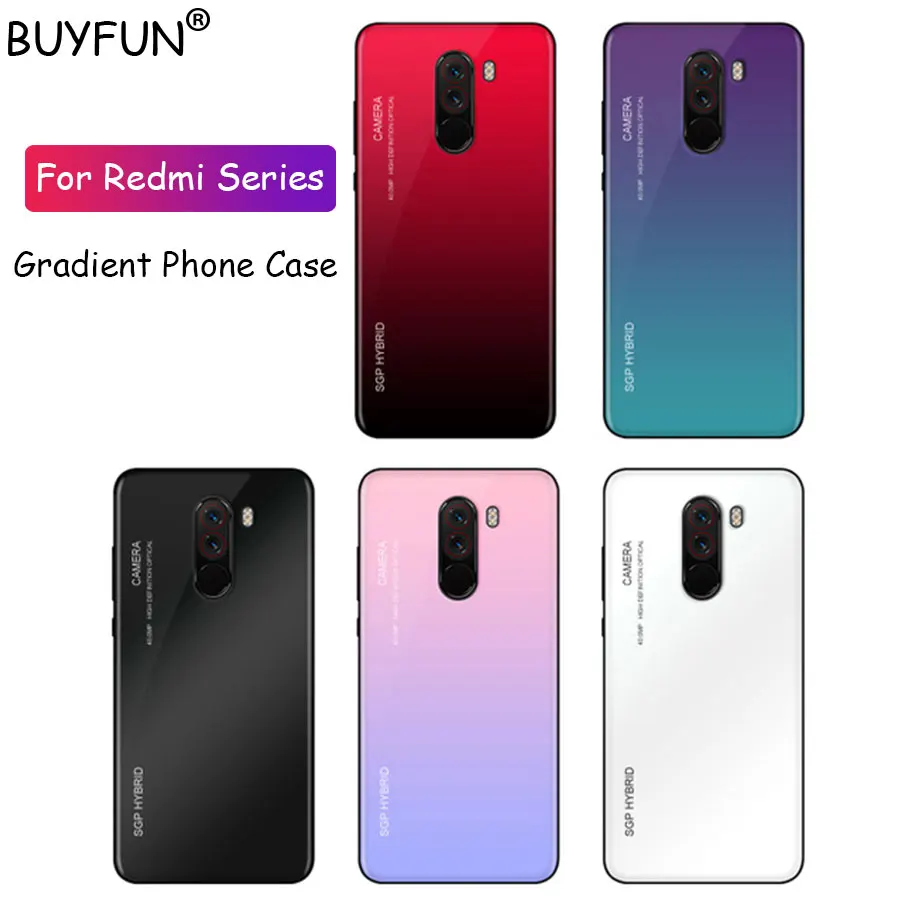 Gradient Tempered Glass Case For Pocophone F1 Back Cover Glass For Xiaomi Mi A2 8 Lite Mi9 Mi8 Pocofonef1 shell Protective Coque
Gradient Tempered Glass Case For Pocophone F1 Back Cover Glass For Xiaomi Mi A2 8 Lite Mi9 Mi8 Pocofonef1 shell Protective Coque