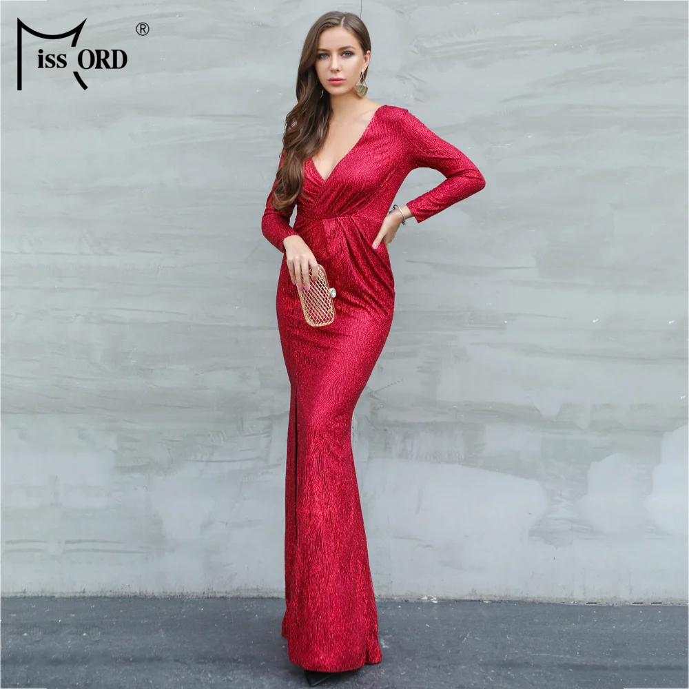 Missord 2019 Sexy V Neck Long Sleeve Glitter High Split Dress Female Elegant Party Clubwear Maxi Elegant Dress VestdiosFT18776-1
Missord 2019 Sexy V Neck Long Sleeve Glitter High Split Dress Female Elegant Party Clubwear Maxi Elegant Dress VestdiosFT18776-1