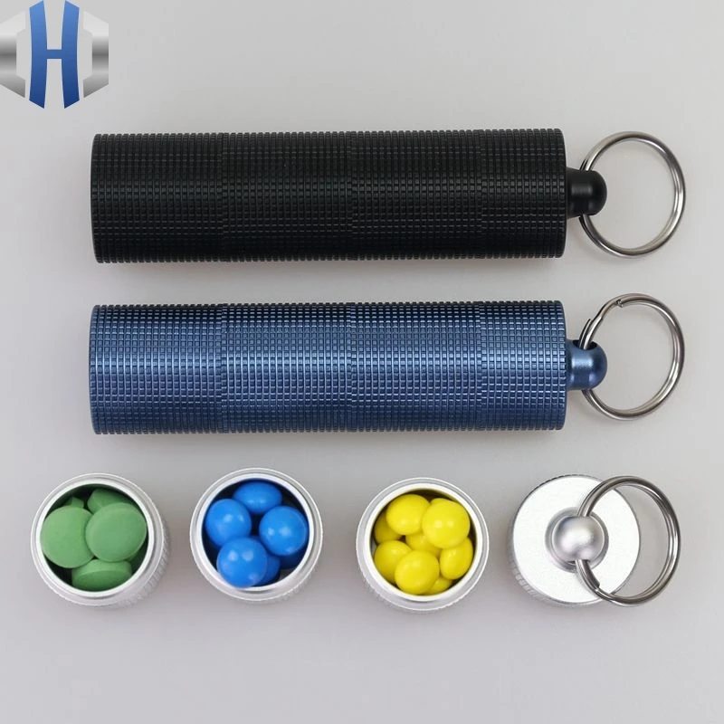Aluminum Alloy Waterproof Canister Medicine Seal Capsule Emergency Bottle Outdoor EDC Tool Multilayer Waterproof Bottle
Aluminum Alloy Waterproof Canister Medicine Seal Capsule Emergency Bottle Outdoor EDC Tool Multilayer Waterproof Bottle