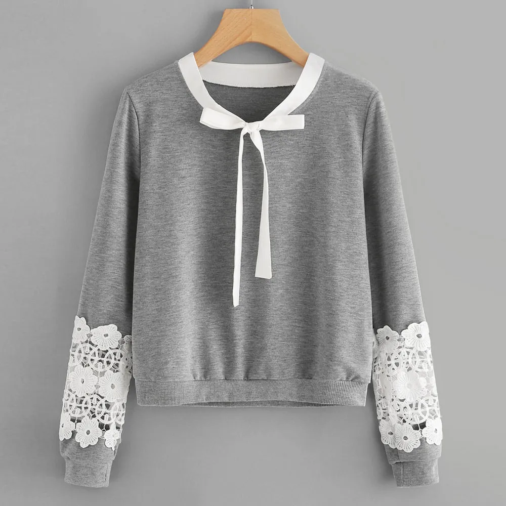 Women Lace Top Long Sleeve made of high quality materials Sweatshirt Pullover Casual Tops Shirt\ Drop Shipping
Women Lace Top Long Sleeve made of high quality materials Sweatshirt Pullover Casual Tops Shirt\ Drop Shipping