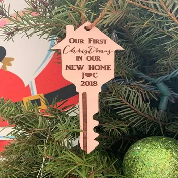 personalised any text engrave wood Our first Christmas in our new home ornament- personalized gift - housewarming gifts hangers
personalised any text engrave wood Our first Christmas in our new home ornament- personalized gift - housewarming gifts hangers