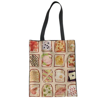 THIKIN Fashon Ladies Canvas Handbags Lightweight Carrying Case 3D Put Food On Bag Personalized Custom for Large Tote Shopper Bag
THIKIN Fashon Ladies Canvas Handbags Lightweight Carrying Case 3D Put Food On Bag Personalized Custom for Large Tote Shopper Bag