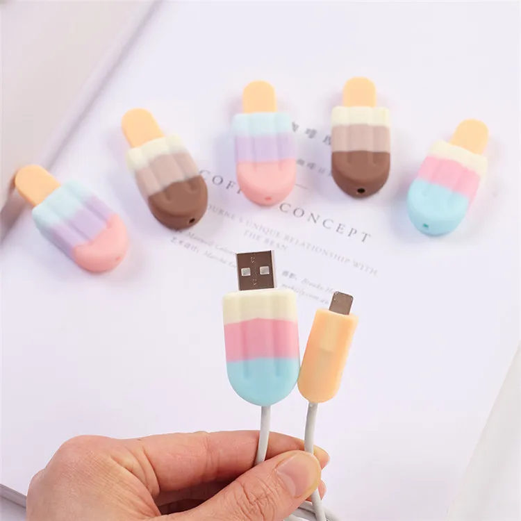 100pcs/lot New style Ice cream USB cable Earphones Protector colorful Cover For iphone Protection sleeve free shipping
100pcs/lot New style Ice cream USB cable Earphones Protector colorful Cover For iphone Protection sleeve free shipping