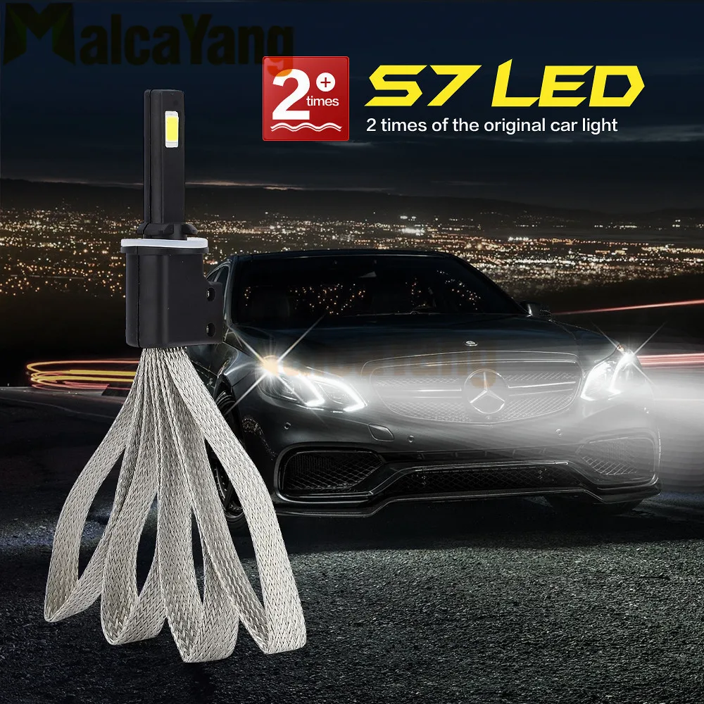 Car LED Headlight with Heat Radiation S7 H1 H3 H4 H7 H11 H13 H27 HB1 HB3 HB4 9006 HB5 60W/Set (30W/Bulb) Lamp Auto Bulb Lights
Car LED Headlight with Heat Radiation S7 H1 H3 H4 H7 H11 H13 H27 HB1 HB3 HB4 9006 HB5 60W/Set (30W/Bulb) Lamp Auto Bulb Lights